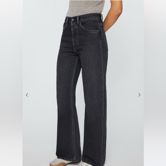 Acne studios mid- rise wide leg jean - Picture 2 of 8